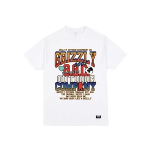 CAMISETA GRIZZLY BACK TO BACK WHT GODZILLASTORES CAMGR0043